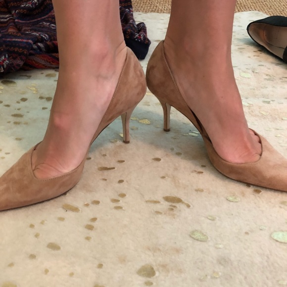 J. Crew Shoes - Tan Suede heels-never worn.